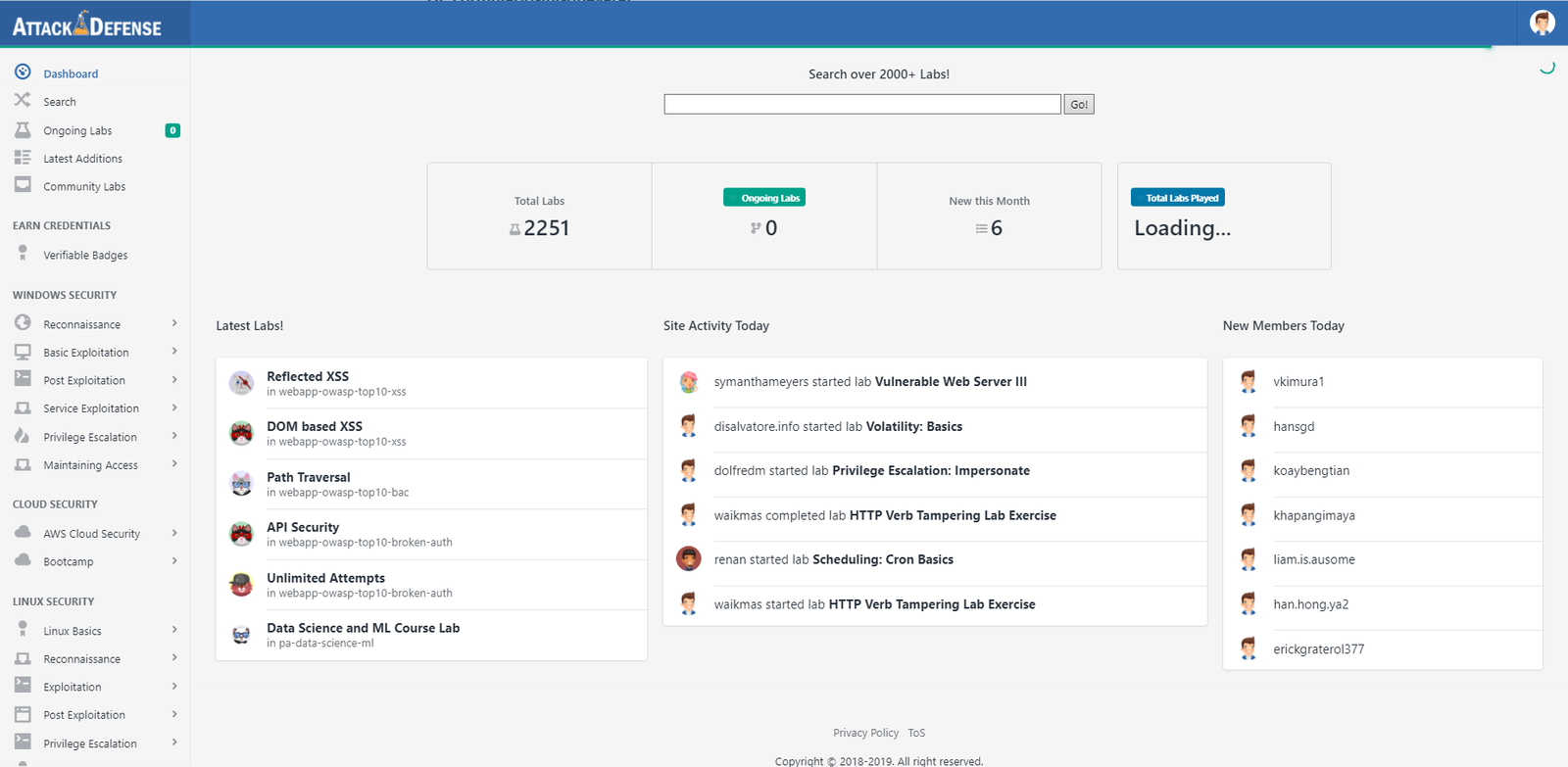 Lobby de Attack Defensefense