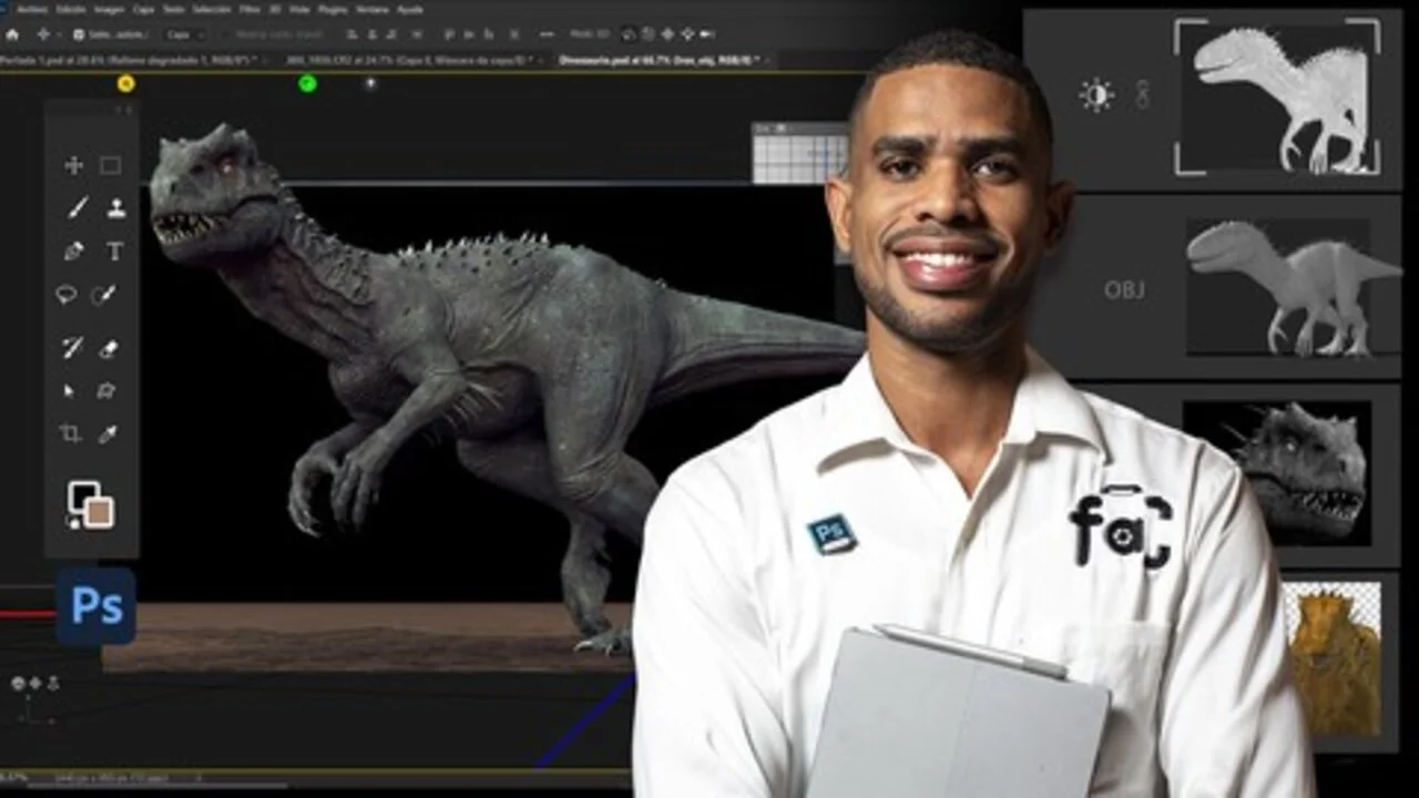 Curso en español de Photoshop para la animación, el video y el 3D GRATIS por tiempo limitado