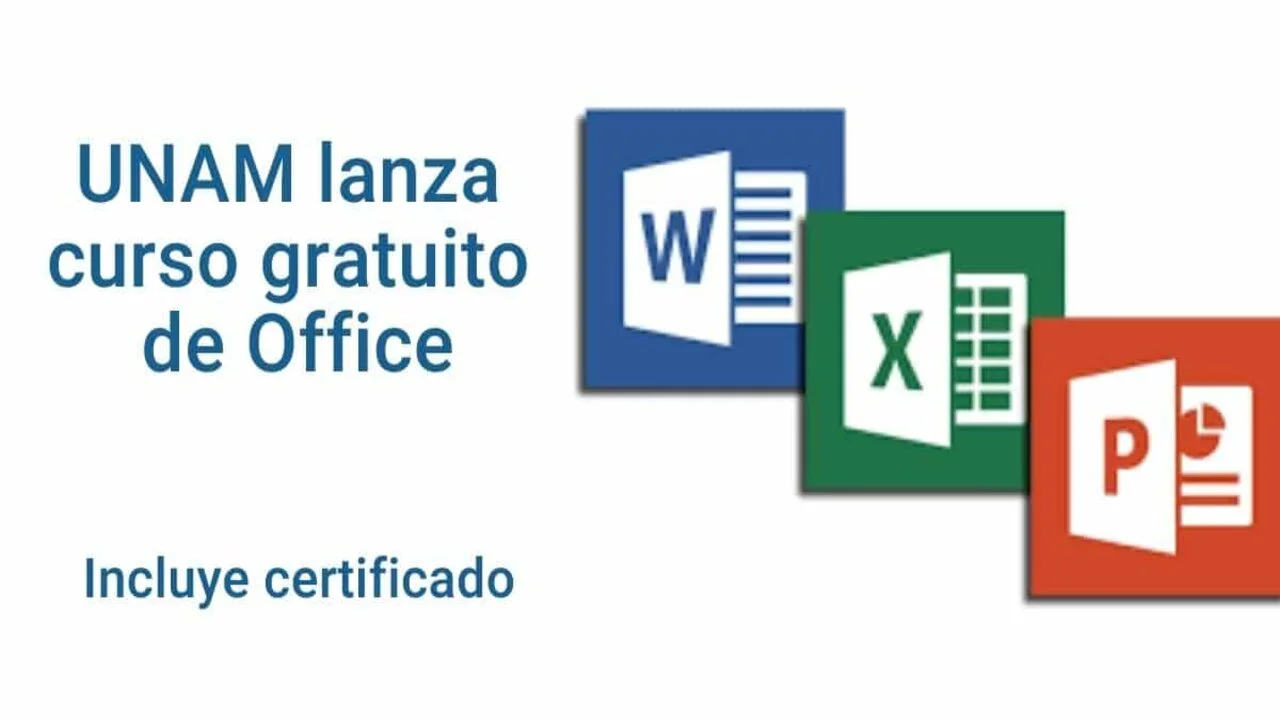 La UNAM está ofreciendo cursos gratis de Excel, Word y Power Point con certificación oficial (en línea)