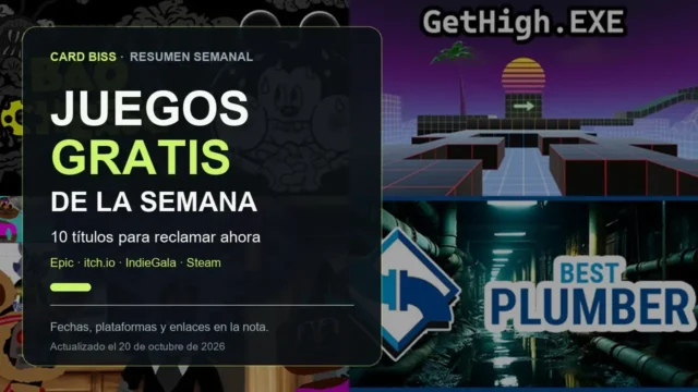 Collage de juegos gratis de la semana en CardBiss